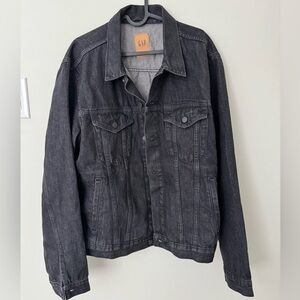 GAP Black Denim Jacket Men’s XL